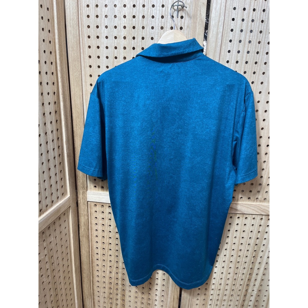 Under Armour Mens HeatGear TPC Harding Park Golf Polo Shirt Teal Blue Large LG - Picture 4 of 4